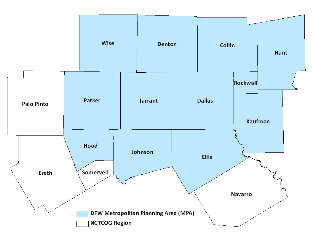 Counties Surrounding Tarrant County Research & Information Services - Nctcog.org